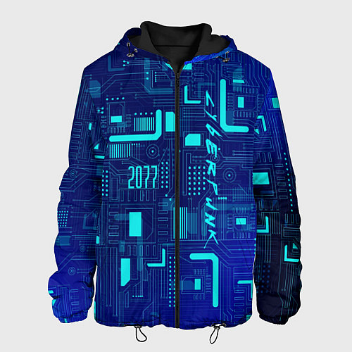 Мужская куртка Киберпанк Зима 2022 / 3D-Черный – фото 1