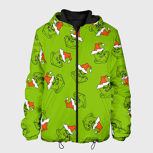 Мужская куртка Гринч Укротитель рождества / 3D-Черный – фото 1