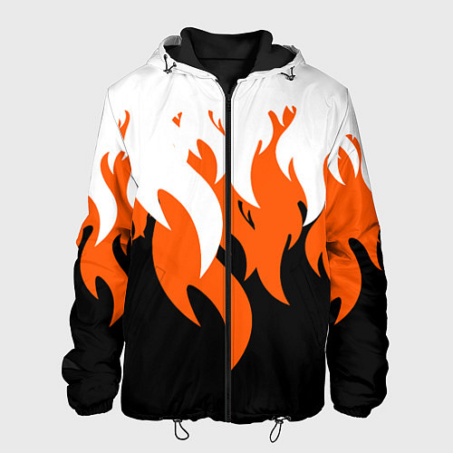 Мужская куртка Оранжевый Огонь / 3D-Черный – фото 1