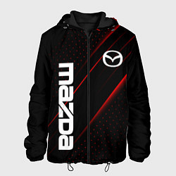 Куртка с капюшоном мужская Mazda Мазда, цвет: 3D-черный