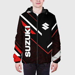 Куртка с капюшоном мужская Suzuki SPORT, цвет: 3D-черный — фото 2
