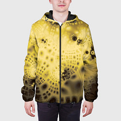 Куртка с капюшоном мужская Коллекция Journey Желтый 588-4, цвет: 3D-черный — фото 2