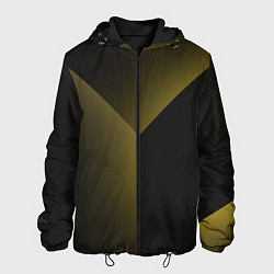 Куртка с капюшоном мужская Градиентные полосы, цвет: 3D-черный