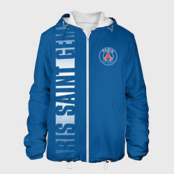 Куртка с капюшоном мужская PSG PARIS SAINT GERMAIN WHITE LINE SPORT, цвет: 3D-белый