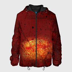 Куртка с капюшоном мужская Взрыв на Марсе, цвет: 3D-черный