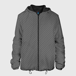 Куртка с капюшоном мужская Зиг-заг Классика, цвет: 3D-черный