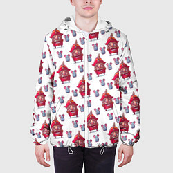 Куртка с капюшоном мужская Щелкунчик и мыши, цвет: 3D-белый — фото 2