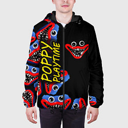 Куртка с капюшоном мужская Poppy Playtime Страх настигнет, цвет: 3D-черный — фото 2