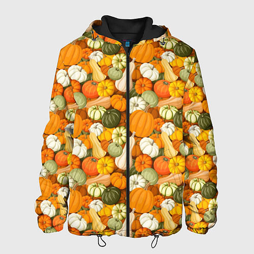 Мужская куртка Тыквы Pumpkin / 3D-Черный – фото 1