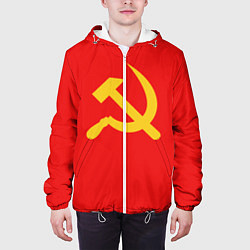 Куртка с капюшоном мужская Красный Советский союз, цвет: 3D-белый — фото 2