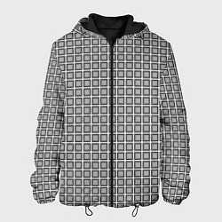 Куртка с капюшоном мужская Коллекция Journey Клетка 2 119-9-7-f1 Дополнение к, цвет: 3D-черный