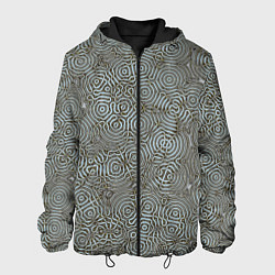 Куртка с капюшоном мужская Коллекция Journey Лабиринт 575-1, цвет: 3D-черный