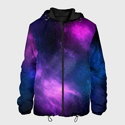 Куртка с капюшоном мужская Космос Galaxy, цвет: 3D-черный