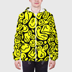 Куртка с капюшоном мужская The Смайлики, цвет: 3D-белый — фото 2