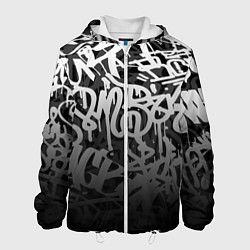 Куртка с капюшоном мужская GRAFFITI WHITE TAGS ГРАФФИТИ, цвет: 3D-белый