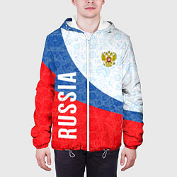 Куртка с капюшоном мужская RUSSIA SPORT STYLE РОССИЯ СПОРТИВНЫЙ СТИЛЬ, цвет: 3D-белый — фото 2