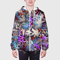 Куртка с капюшоном мужская Начало зимы, цвет: 3D-белый — фото 2