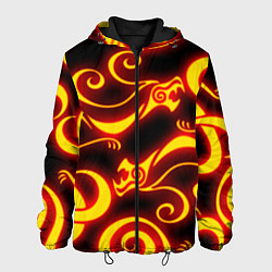Куртка с капюшоном мужская ОГНЕННОЕ ТАТУ ДРАКЕНА DRAKEN FIRE TATTOO, цвет: 3D-черный