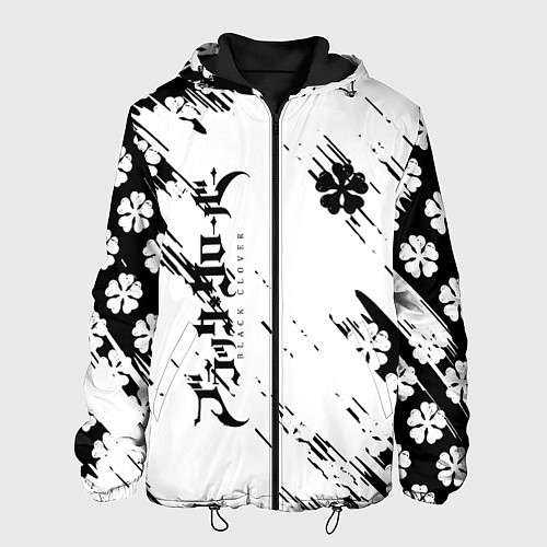 Мужская куртка Чёрный клевер black clover, / 3D-Черный – фото 1