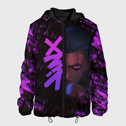 Куртка с капюшоном мужская Jinx Powder League Of Legends Arcane, цвет: 3D-черный