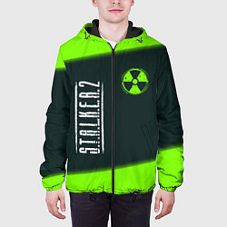 Куртка с капюшоном мужская СТАЛКЕР 2 - Графика, цвет: 3D-черный — фото 2