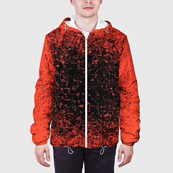 Куртка с капюшоном мужская Распространение Вируса, цвет: 3D-белый — фото 2