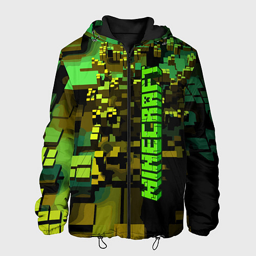 Мужская куртка Minecraft, pattern 2022 / 3D-Черный – фото 1