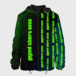 Куртка с капюшоном мужская GTA 5 Разводы, цвет: 3D-черный