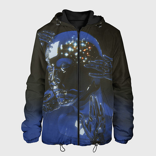 Мужская куртка Ретро Футуризм Cyber / 3D-Черный – фото 1