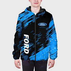 Куртка с капюшоном мужская Форд , Ford, цвет: 3D-черный — фото 2