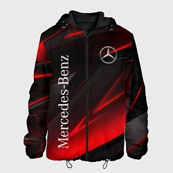 Куртка с капюшоном мужская Mercedes-Benz Геометрия, цвет: 3D-черный
