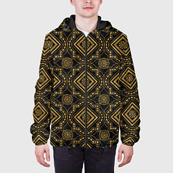 Куртка с капюшоном мужская Versace classic pattern, цвет: 3D-черный — фото 2