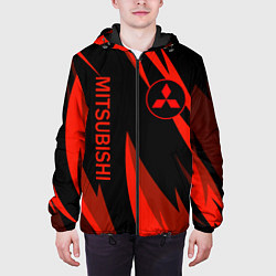 Куртка с капюшоном мужская Mitsubishi Авто для души, цвет: 3D-черный — фото 2