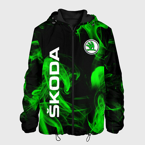 Мужская куртка Skoda: Green Smoke / 3D-Черный – фото 1