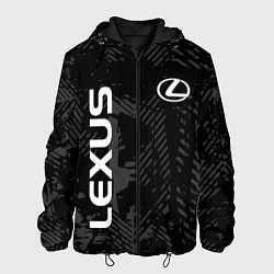 Мужская куртка Lexus, Лексус черно серый