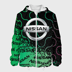 Куртка с капюшоном мужская NISSAN Супер класса, цвет: 3D-белый
