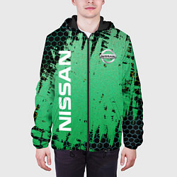 Куртка с капюшоном мужская NISSAN супер NISSAN, цвет: 3D-черный — фото 2