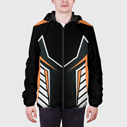 Куртка с капюшоном мужская Техно стайл, цвет: 3D-черный — фото 2