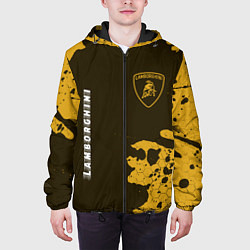 Куртка с капюшоном мужская LAMBORGHINI Lambo Speed, цвет: 3D-черный — фото 2
