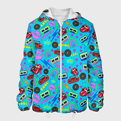 Куртка с капюшоном мужская Pop art Граффити, цвет: 3D-белый