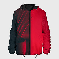 Куртка с капюшоном мужская Красное виденье, цвет: 3D-черный