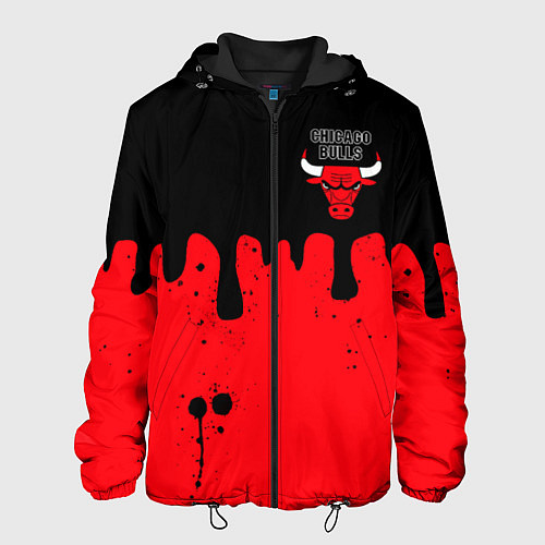 Мужская куртка Chicago Bulls Чикаго Буллз Логотип / 3D-Черный – фото 1