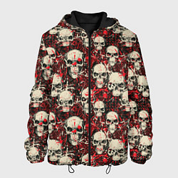 Куртка с капюшоном мужская Кровавые Черепа Skulls, цвет: 3D-черный