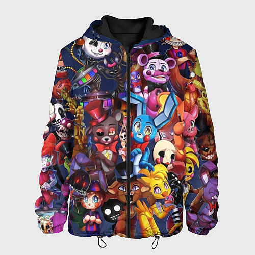 Мужская куртка Cute Fnaf Pattern / 3D-Черный – фото 1