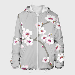 Куртка с капюшоном мужская Ранняя весна, цвет: 3D-белый