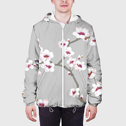 Куртка с капюшоном мужская Ранняя весна, цвет: 3D-белый — фото 2