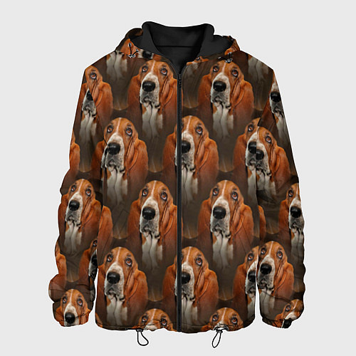 Мужская куртка Dog patternt / 3D-Черный – фото 1