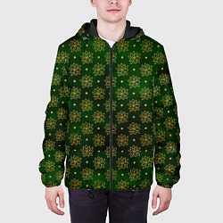 Куртка с капюшоном мужская Gold & Green, цвет: 3D-черный — фото 2