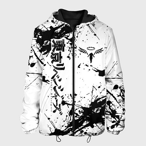 Мужская куртка Токийские мстители Tokyo Revengers logo краска / 3D-Черный – фото 1