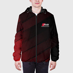 Куртка с капюшоном мужская AUDI RS RED SPORT, цвет: 3D-черный — фото 2